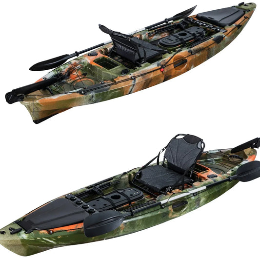 10' Fishing Kayak,3.1m Single Person Pedal Canoe