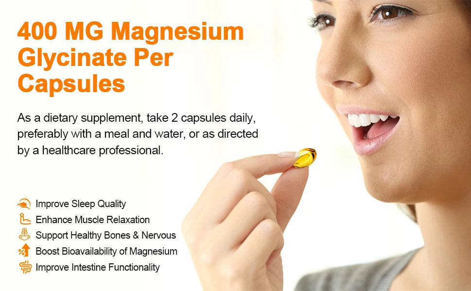 Magnesium Glycinate with Vitamin B6,D3