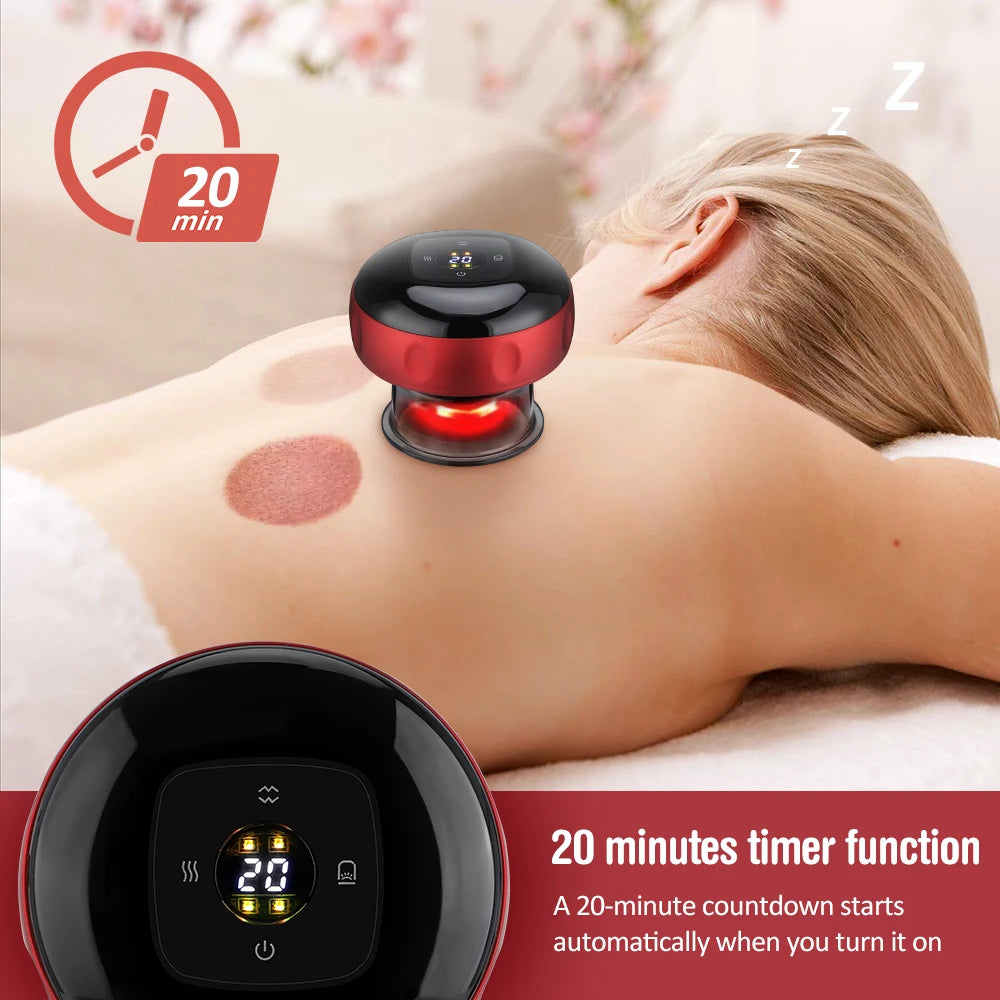 Electric Vacuum Cupping Skin Scraping Massager