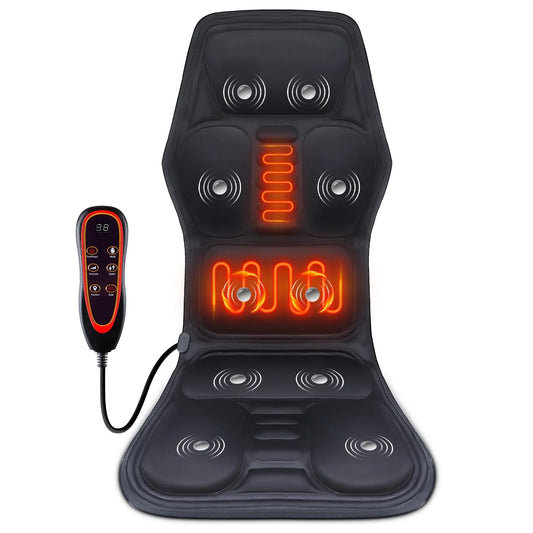 Infrared Full-Body Massage Chair Cushion Heating Vibrator!